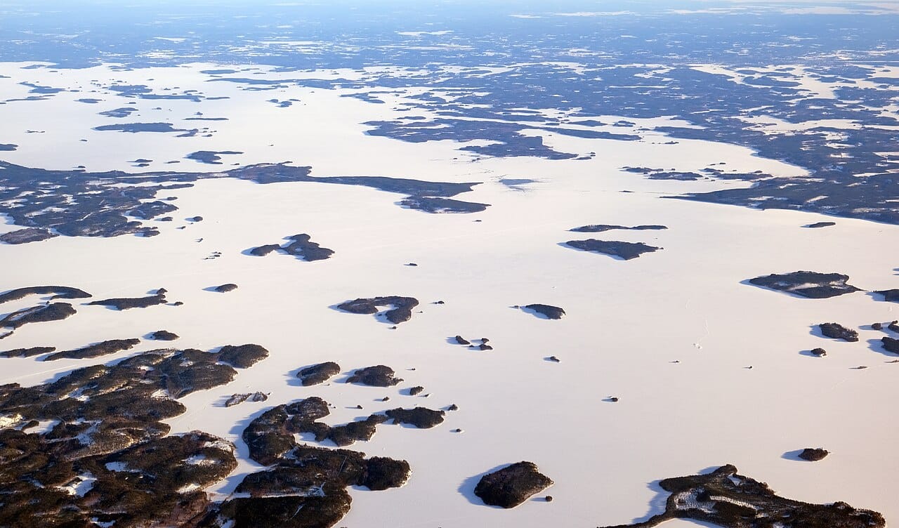 Lake Saimaa, the largest of Finland's tens of thousands of lakes. A maze of water, islands, and forest, the lake country is the classic Finnish landscape and the summer heart of a nation deeply attached to its nature.