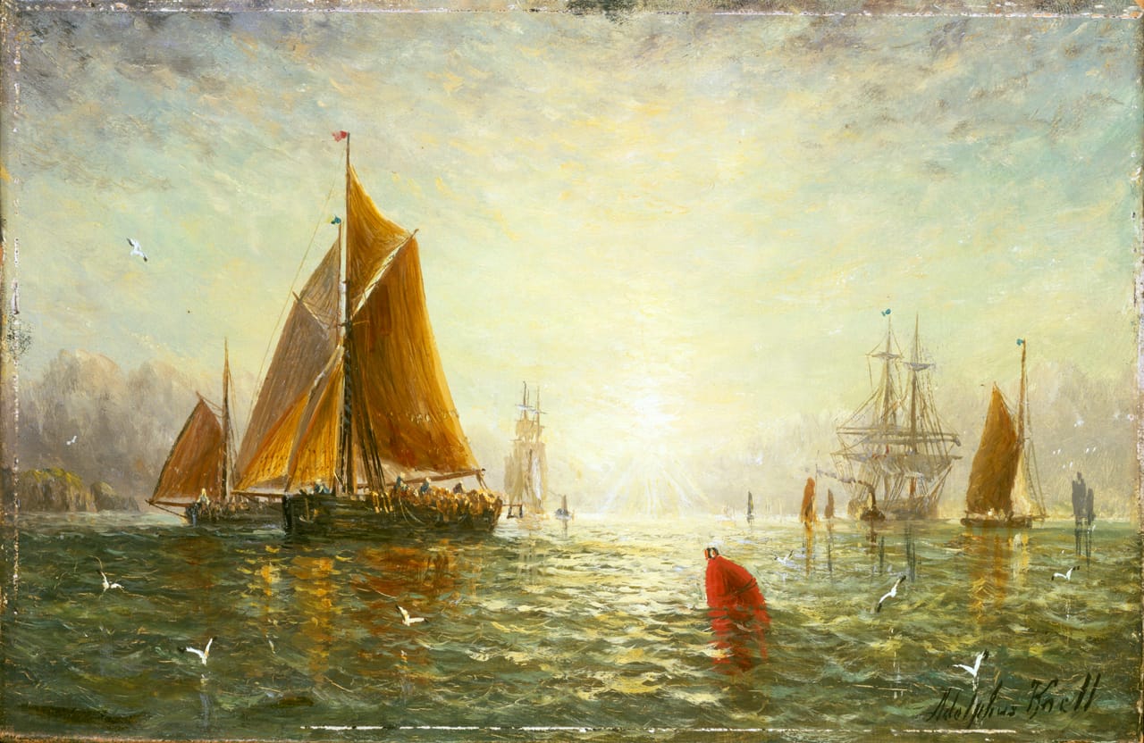 A sailing trawler. Trawling scaled up with steam and then diesel power, and the increase in what a single vessel could take changed fisheries permanently.