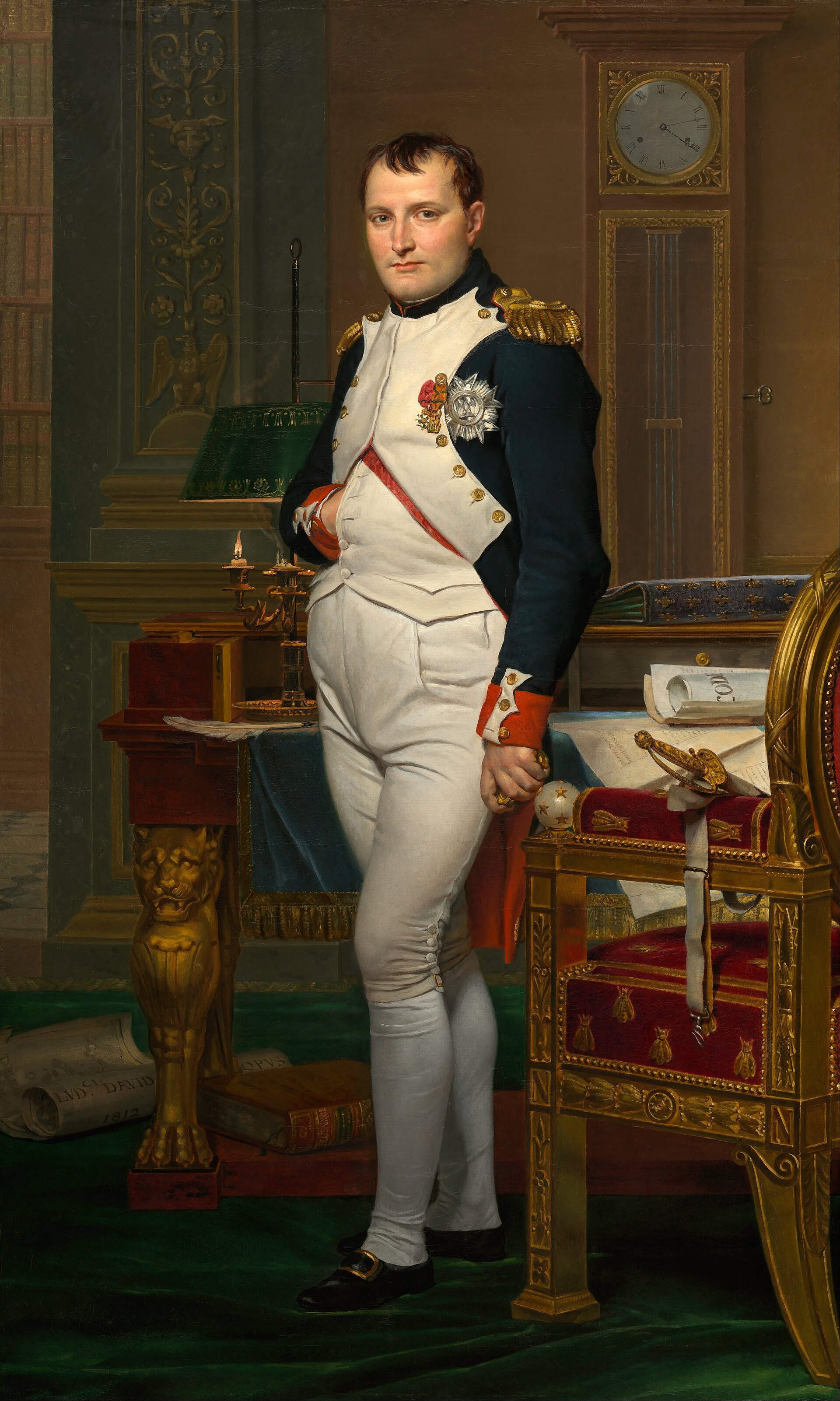 Napoleon Bonaparte, whose empire reshaped European law and borders in the early 1800s. Credit: Jacques-Louis David (Public domain).