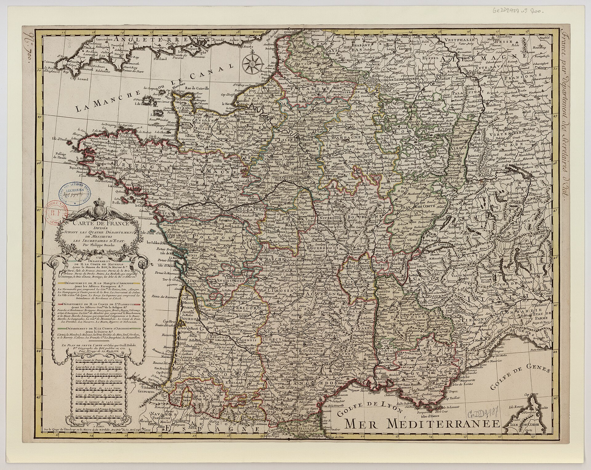 Sujet : Provinces Divisions politiques et administratives France -- Provinces Franche-Comté, Province de Dauphiné, Province du Alsace, Province d' Appartient à l’ensemble documentaire : AnvilFr Appartient à l’ensemble documentaire : MAEDI008 Appartient à l’ensemble documentaire : MAEDIGen0 Couverture : France – Bourgogne-Franche-Comté Langue : français Éditeur : Sur le quay de l'Horloge en la maison de feu M. Delisle (A Paris) Credit: Buache, Philippe (1700-1773). Cartographe Delisle, Guillaume (1675-1726). Graveur (Public domain).