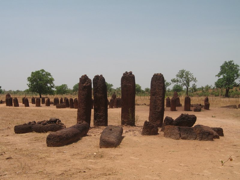 The ancient Senegambian stone circles, a vast collection of megaliths in the Gambia and Senegal region. Credit: shaunamullally (CC BY-SA 2.0).
