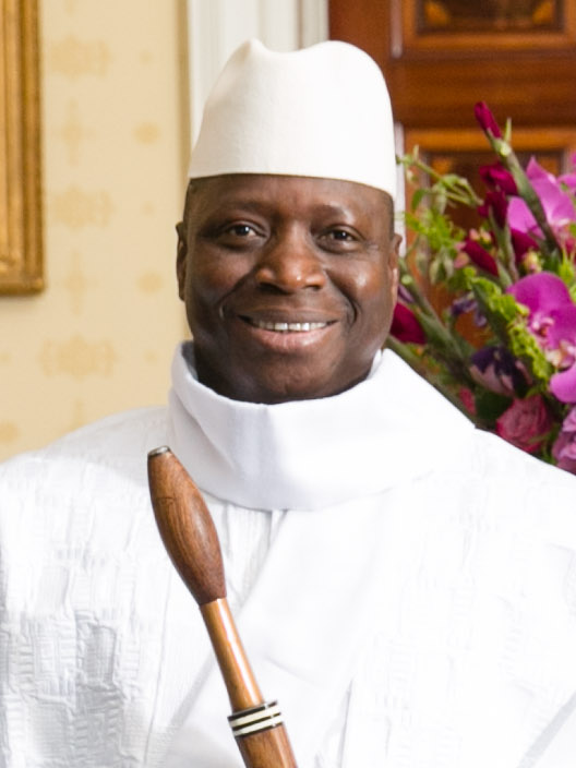 Yahya Jammeh, who seized power in 1994 and ruled the Gambia for twenty-two years. His brutal and erratic dictatorship, documented in detail by a later truth commission, ended when he lost the 2016 election and was forced into exile.