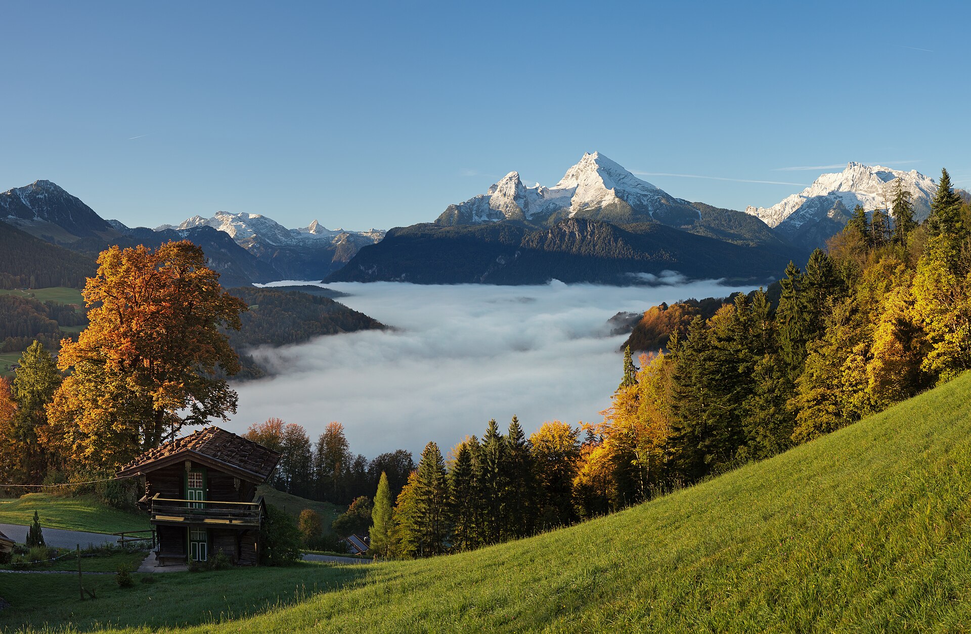 Berchtesgaden National Park in the Bavarian Alps, in Germany's mountainous south. Credit: Jörg Braukmann (CC BY-SA 4.0).