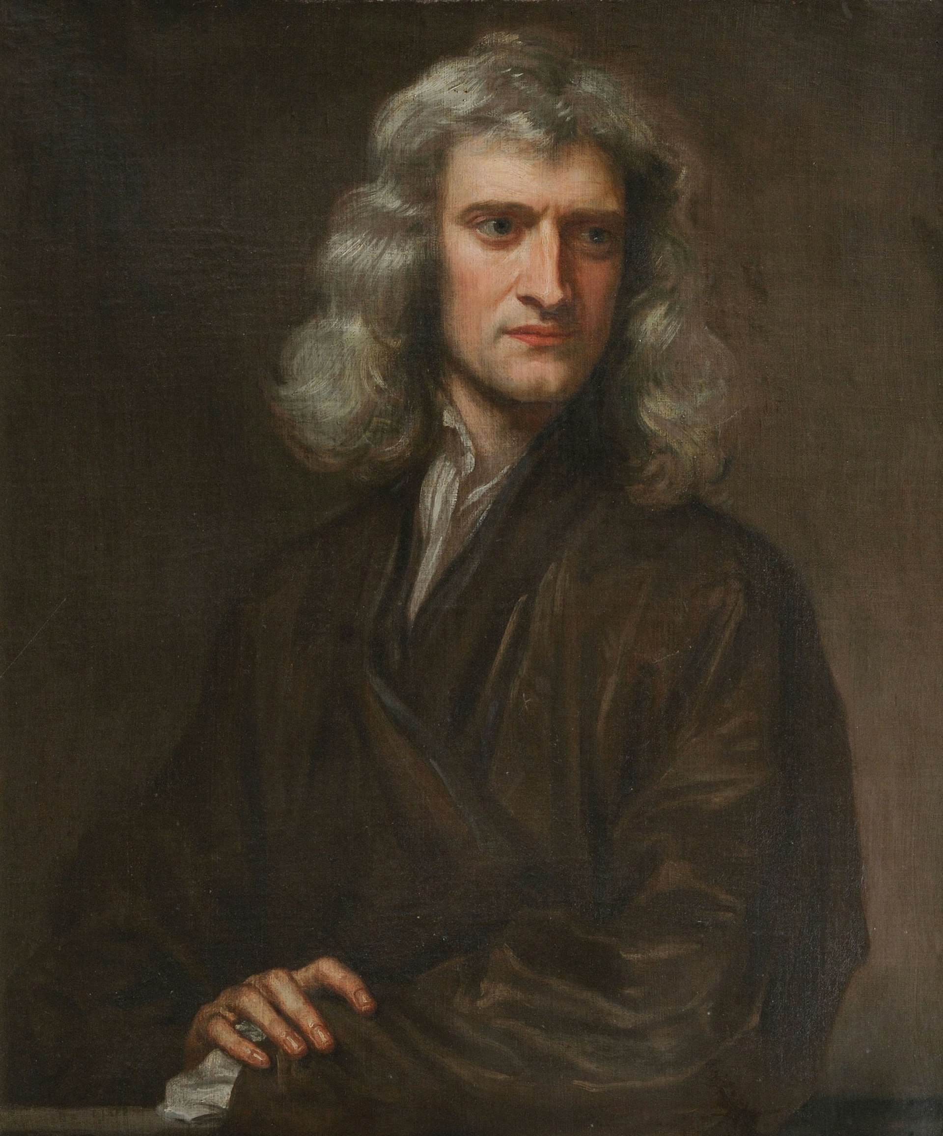 English physicist and mathematician, Sir Isaac Newton (1642–1727) Credit: Godfrey Kneller (Public domain).