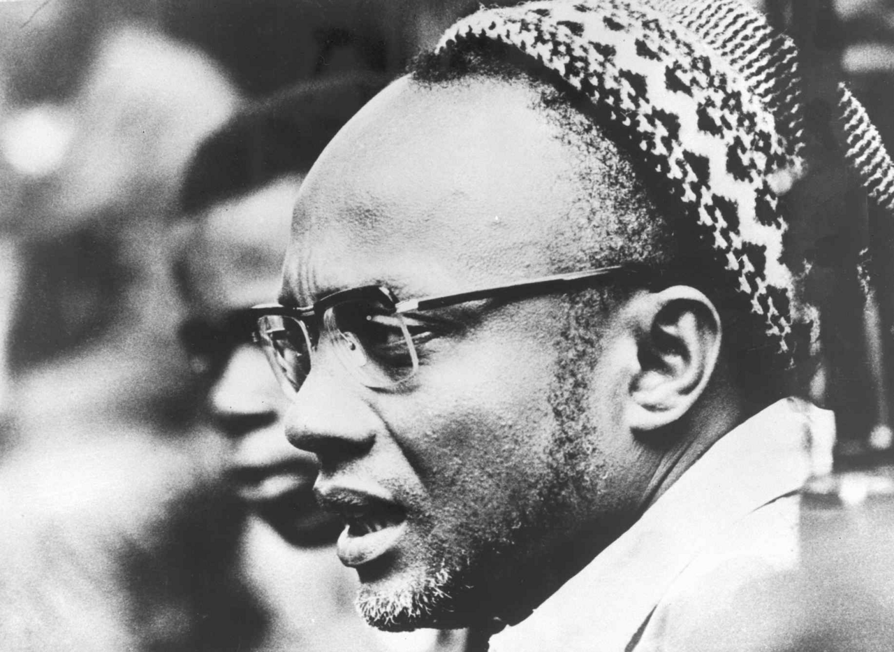 Amilcar Cabral, the revolutionary who led the liberation struggle of Guinea-Bissau and Cape Verde. A celebrated thinker and strategist, he was assassinated in 1973, shortly before the independence his brilliant guerrilla war had secured.