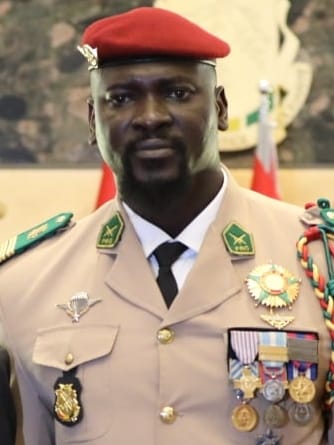 Colonel Mamadi Doumbouya, who seized power in a 2021 coup and, after a criticised 2025 election, had himself sworn in as civilian president of Guinea in 2026, the latest in a long line of the country's authoritarian leaders.