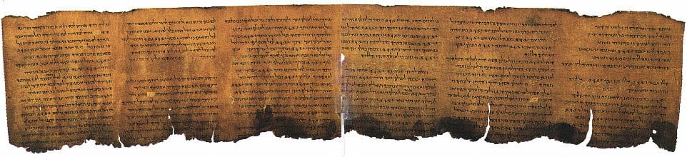 A Psalms scroll from Qumran. The Dead Sea Scrolls, discovered from 1947, revealed a Judaism far more varied than had been supposed, which reframed what an unusual Jewish teacher of the period could look like.