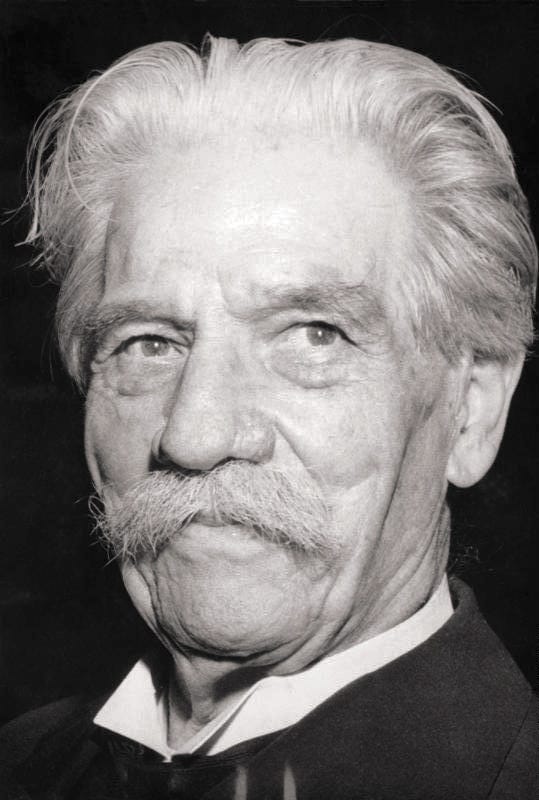 Albert Schweitzer, whose 1906 survey argued that a century of lives of Jesus had each produced a figure resembling its own author, and that the historical Jesus was an apocalyptic prophet uncongenial to all of them.
