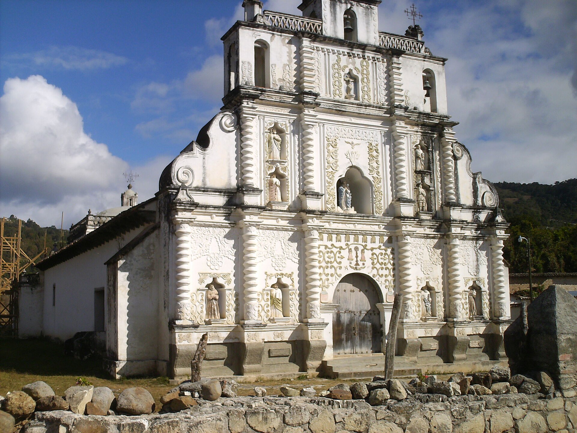 The colonial church of San Manuel de Colohete, one of many built across the western highlands. Roman Catholicism, brought by Spain, remains central to Honduran life, though evangelical churches have grown to rival it.