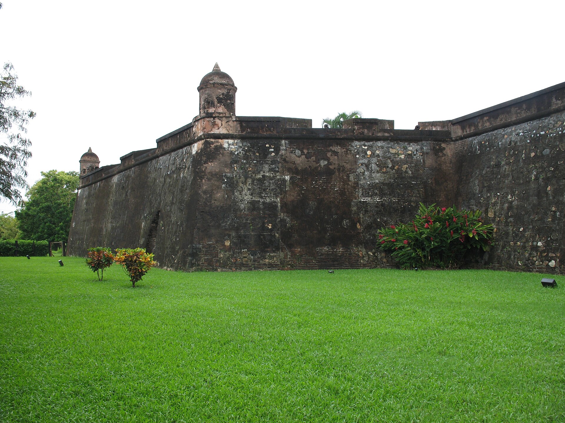 The fortress of San Fernando de Omoa, built by the Spanish on the Caribbean coast to guard against the English pirates and raiders who long menaced the shipping of silver from the colony.