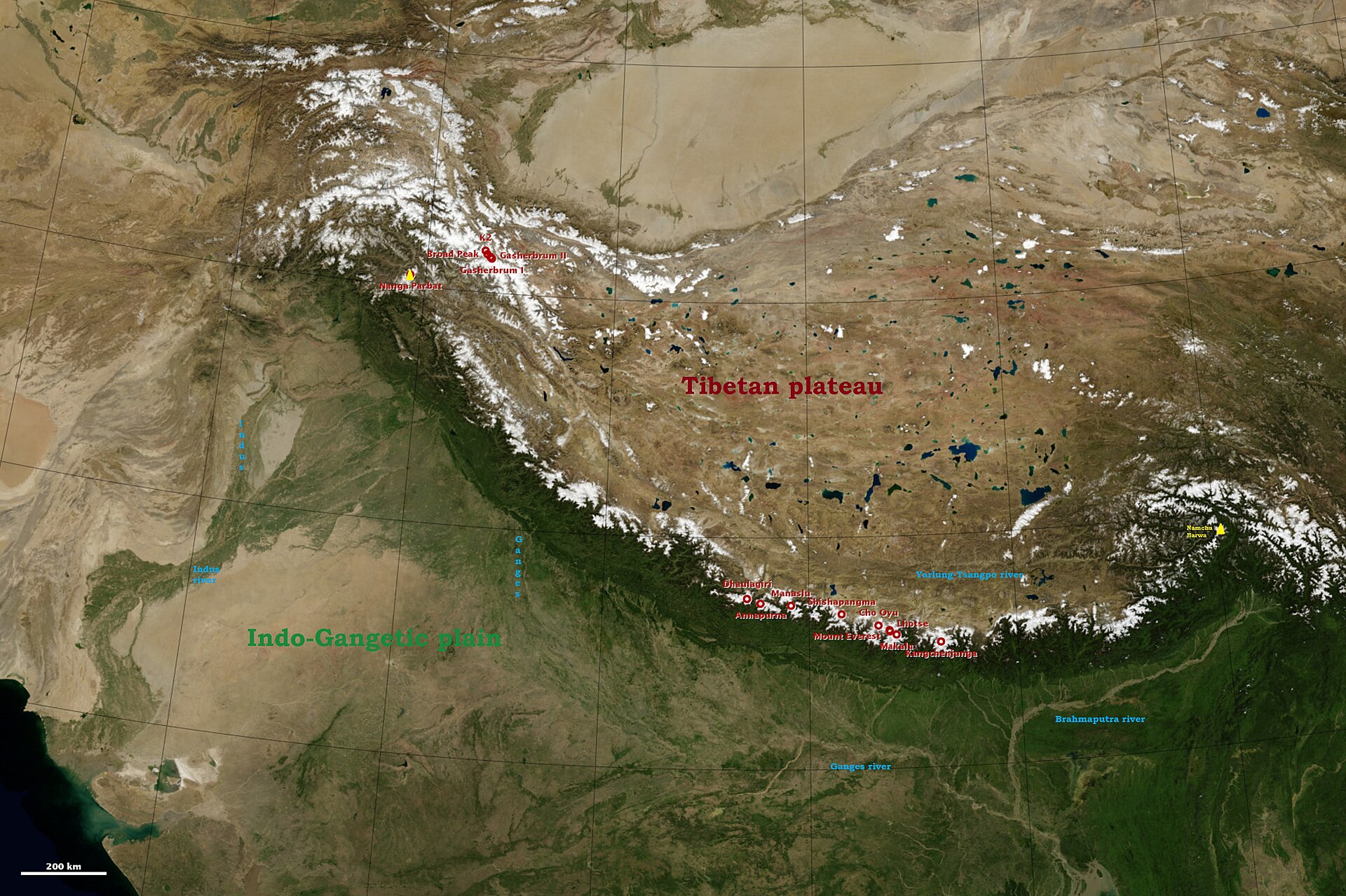 The Himalayas, the highest mountain range on Earth. They wall off India's northern frontier, feed its great rivers, and shape the monsoon on which hundreds of millions of farmers depend.