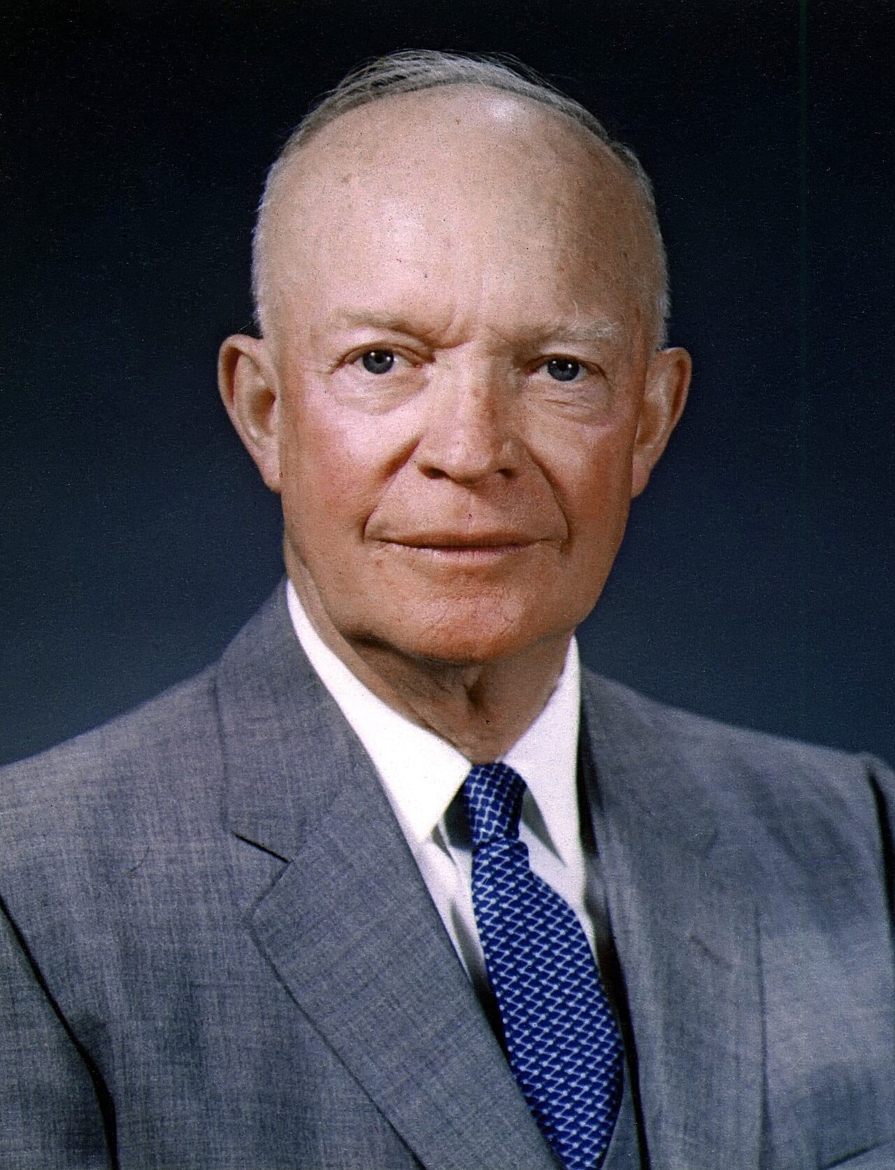 Dwight Eisenhower, under whom the Interstate Highway System was authorised in 1956. The programme predates the measurement of induced demand, and the assumption that capacity relieves congestion was built into its justification.