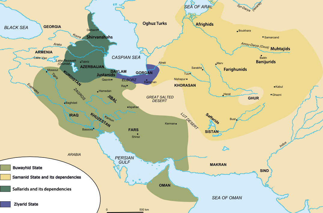 Iranian dynasties of the tenth century, when Persian language and culture flourished under Islam.