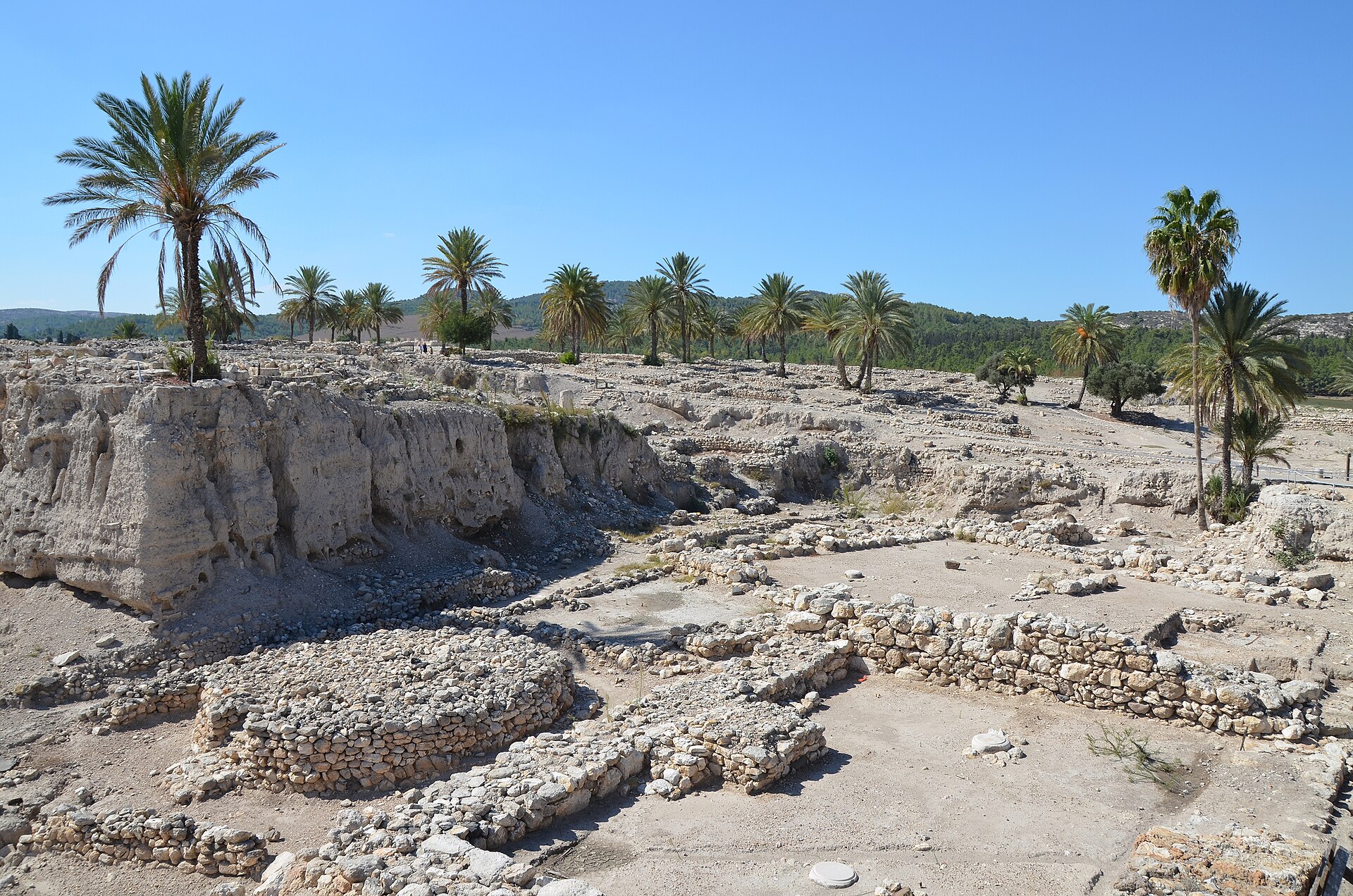 The ancient ruins of Tel Megiddo, a site continuously settled across many of the civilisations that ruled the land. Credit: Carole Raddato from FRANKFURT, Germany (CC BY-SA 2.0).