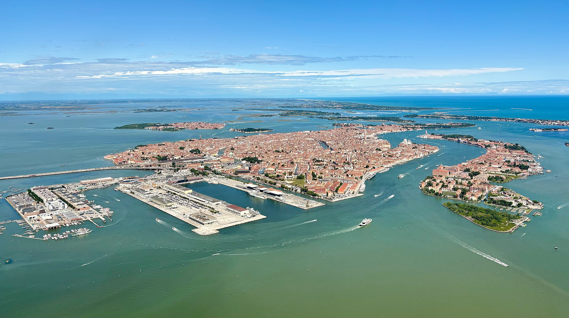 Venice, built on islands in a lagoon. For centuries one of Europe's richest maritime republics, the city grew wealthy on Mediterranean trade and remains an architectural marvel.