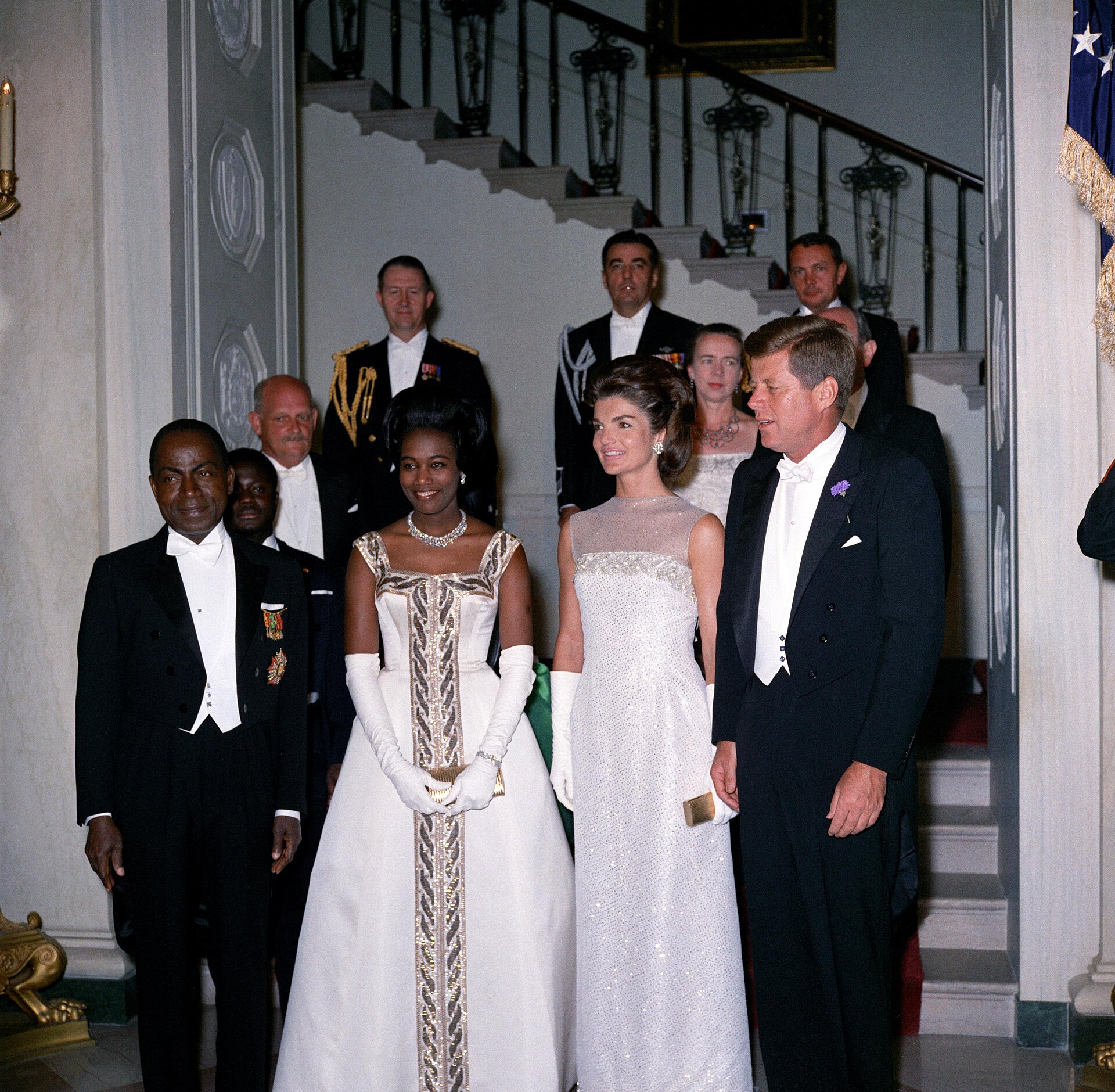 President Felix Houphouet-Boigny, who led Ivory Coast to independence and through its prosperous early decades. Credit: Robert LeRoy Knudsen (Public domain).