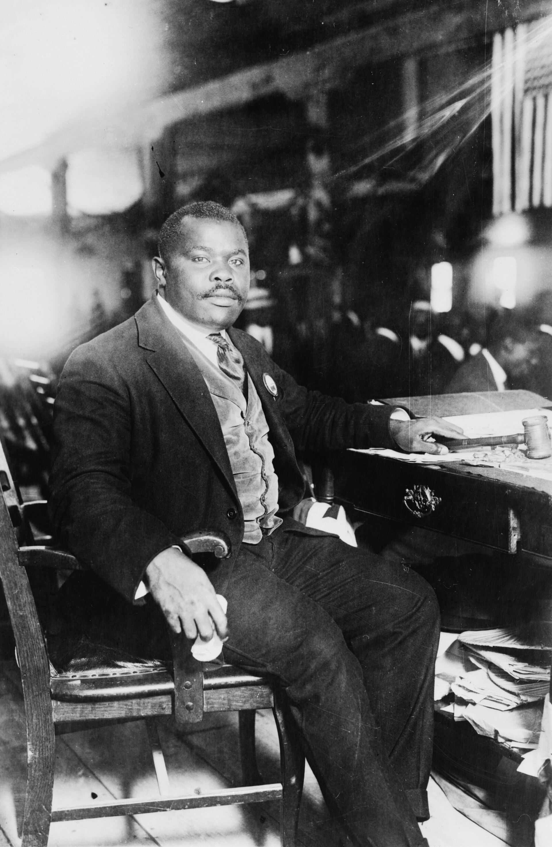 Marcus Garvey, the Jamaican-born leader whose ideas of Black pride and self-reliance influenced the world. Credit: from George Grantham Bain Collection (Public domain).