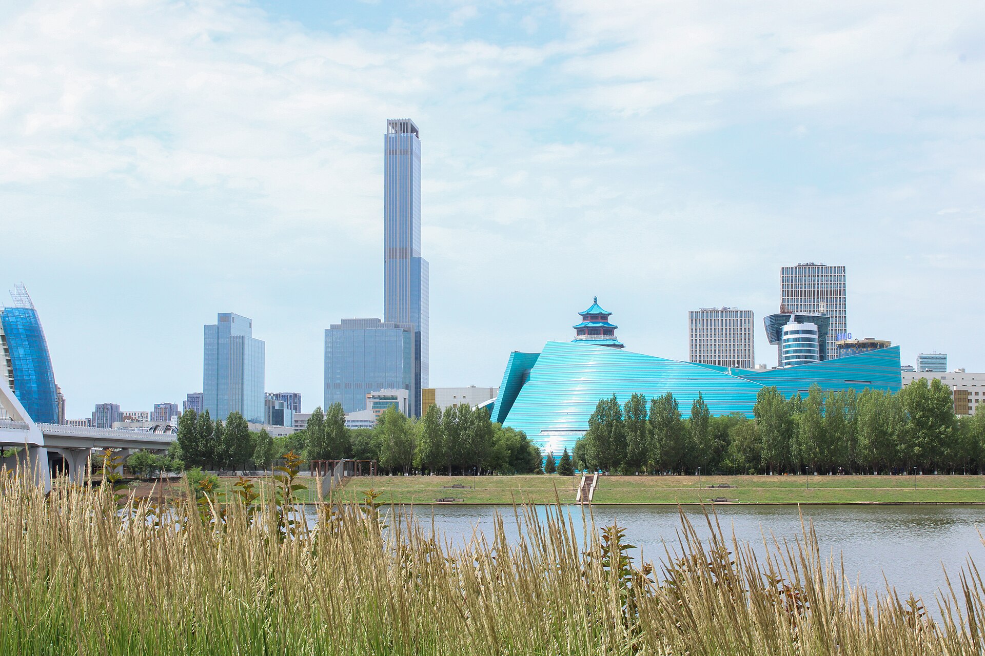 The skyline of Astana, the capital raised on the northern steppe and made the seat of government in 1997. Its bold, futuristic architecture was meant to embody the ambitions of newly independent Kazakhstan.