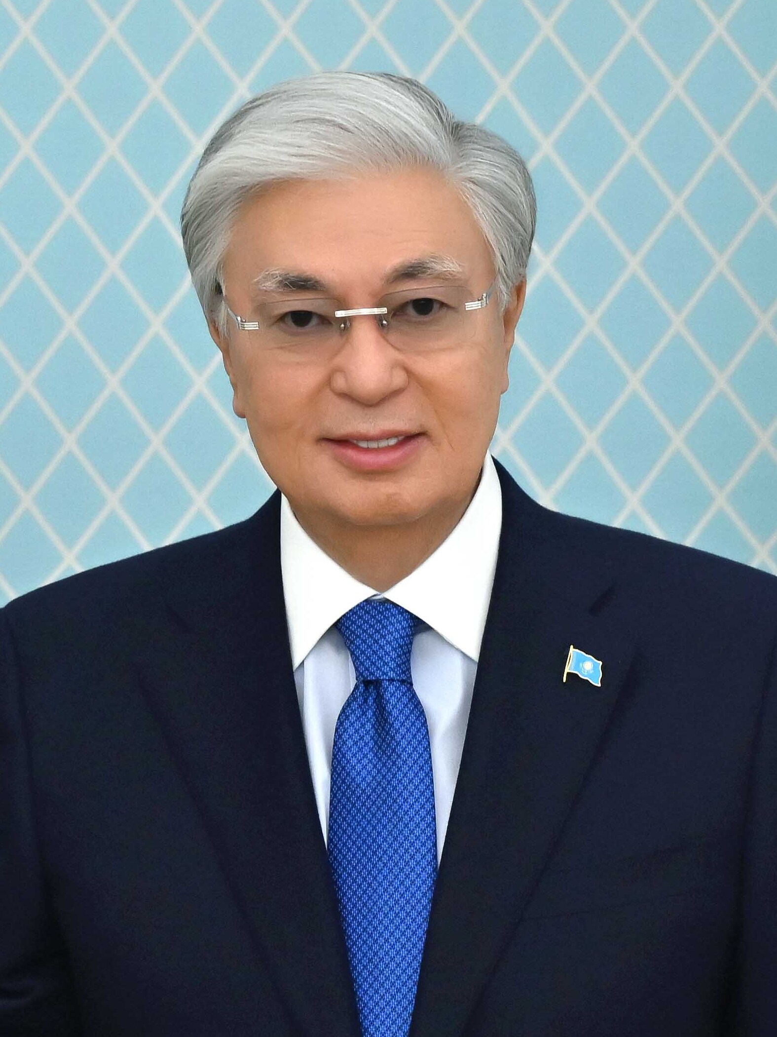 President Kassym-Jomart Tokayev, right, who led Kazakhstan from 2019. He tightened his hold on power after deadly unrest in January 2022 and has promised gradual political reform.