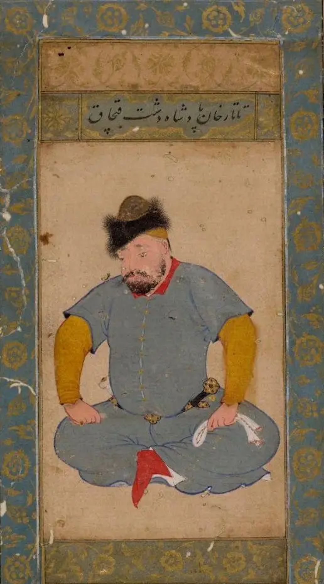 A depiction of a padishah, or emperor, of the Dasht-i Qipchaq, the great steppe from which the Kazakh Khanate arose in the fifteenth century. The Kazakhs organised themselves into three hordes of nomadic clans.