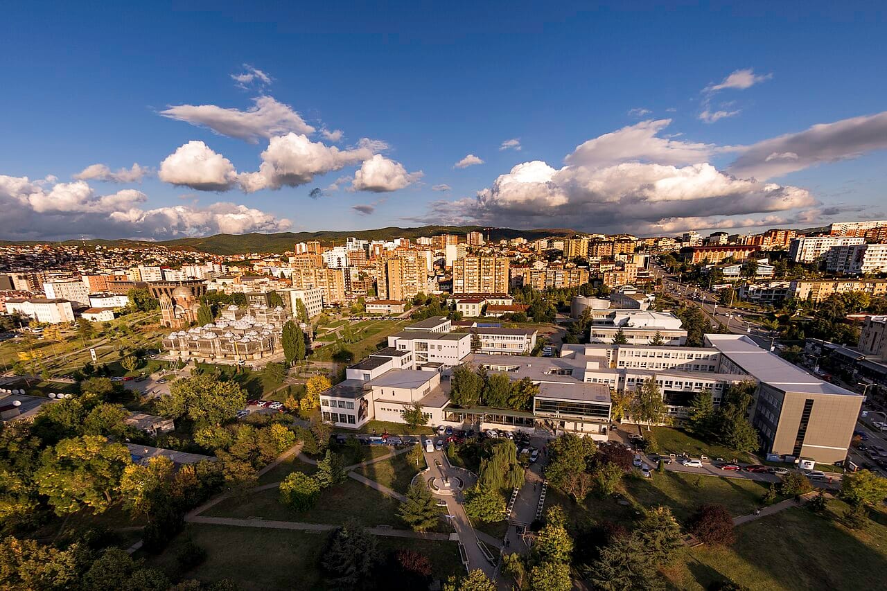 Pristina, the capital and largest city of Kosovo. The hub of Europe's youngest and least aged country, it is a fast-growing, firmly pro-Western city dotted with monuments to Kosovo's ties with the United States and NATO.