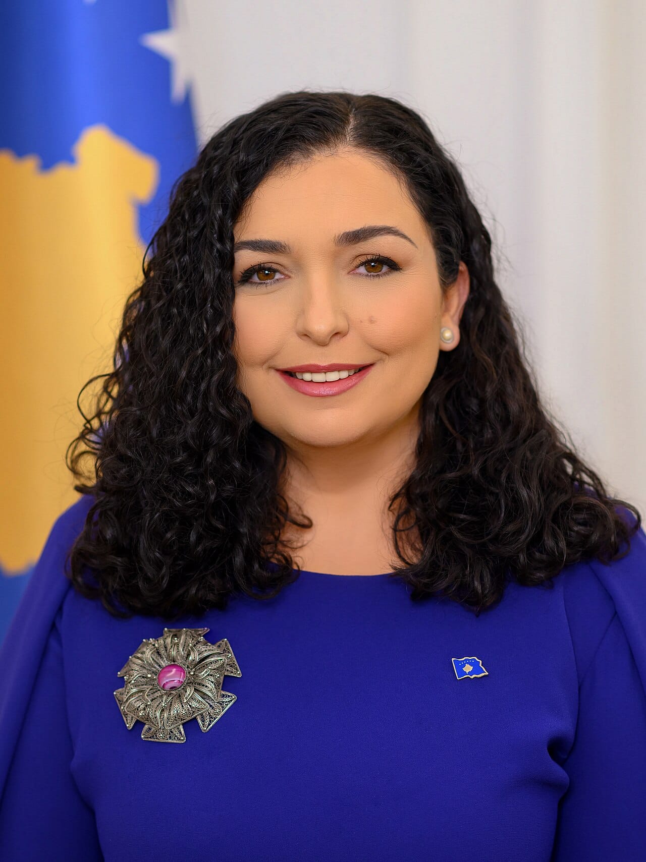 Vjosa Osmani, president of Kosovo since 2021. In the young republic's parliamentary system the presidency is largely ceremonial, with executive power resting in the elected government.