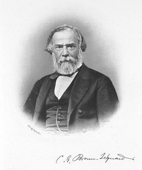 Charles-Édouard Brown-Séquard, whose experiments sought, and failed, to prove the idea.