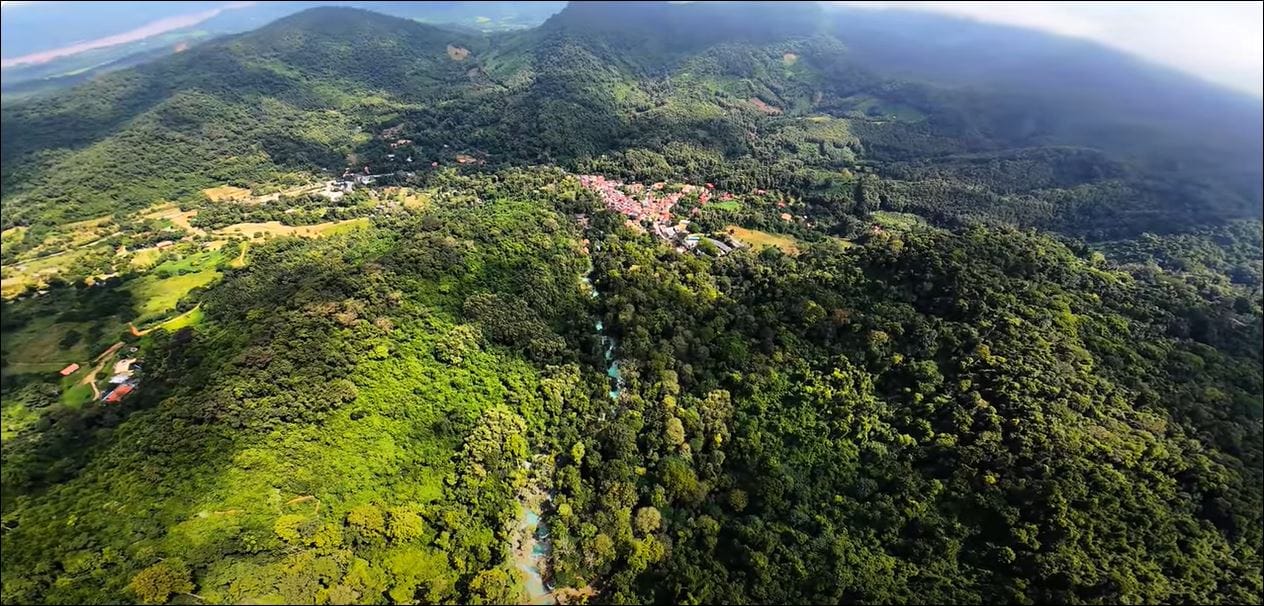 The turquoise pools of the Kuang Si Falls near Luang Prabang. The forests, rivers, and waterfalls of the Lao mountains are among the country's greatest natural attractions.