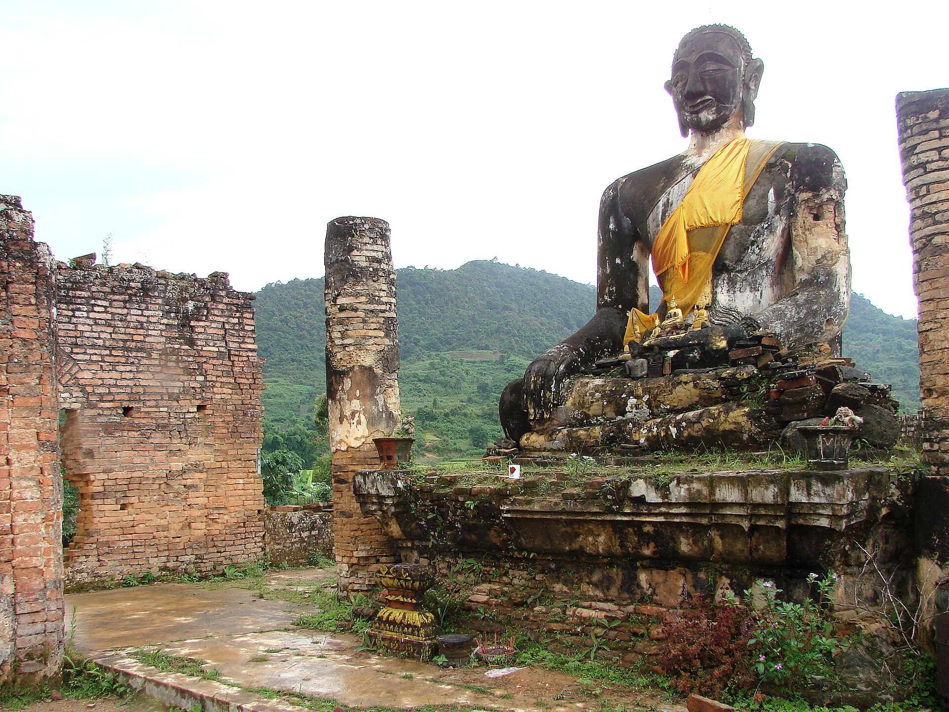 The ruins of Muang Khoun, once the capital of the old Lao kingdom of Xieng Khouang. Much of it was later destroyed in twentieth-century wars, but its remains recall the era of the Lao kingdoms.