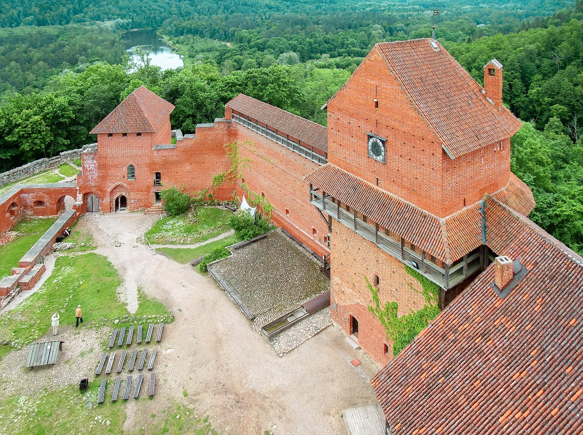 Turaida Castle, a medieval fortress built during the era when German crusaders ruled the land of Livonia. Credit: Nikater (CC BY-SA 3.0).