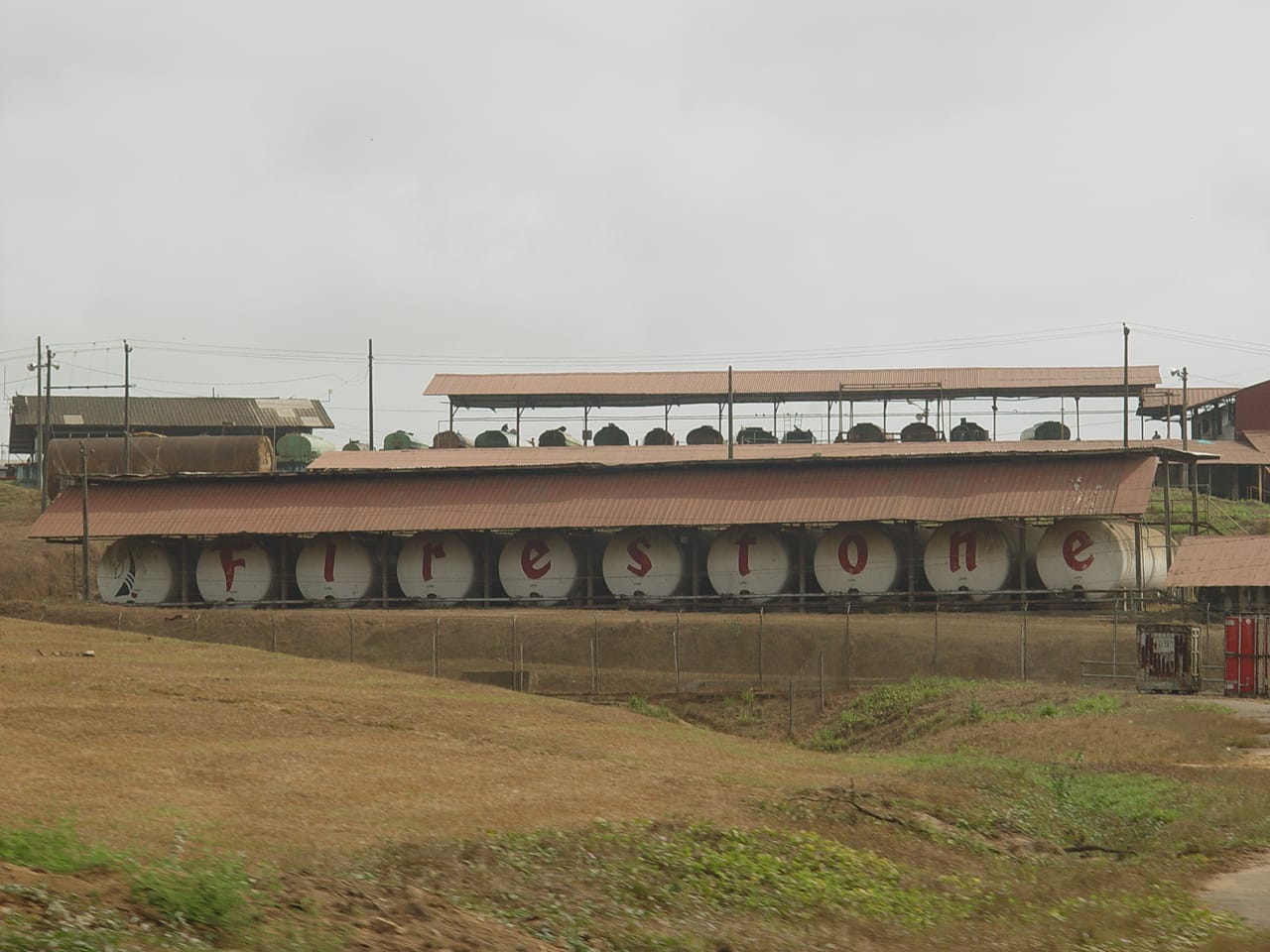 The Firestone rubber plantation at Harbel, one of the largest in the world. Established in 1926, the vast American-owned estate long dominated Liberia's economy, and rubber remains a mainstay of the country's exports.