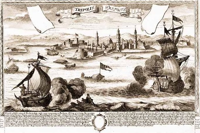 The Ottoman capture of Tripoli in 1551, in a sixteenth-century engraving. Ottoman rule, interrupted by the effectively independent Karamanli dynasty, lasted until the Italian invasion of 1911.