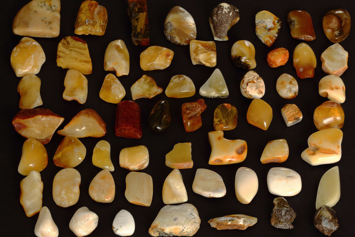 Baltic amber, the fossilised tree resin gathered on Lithuania's shore. Prized since antiquity, it was carried down long trade routes to the Mediterranean world, and remains an emblem of the region.