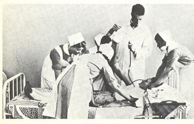 Insulin shock therapy in the 1950s. Lobotomy belonged to a family of drastic somatic treatments introduced in a period when psychiatry had almost nothing else to offer.