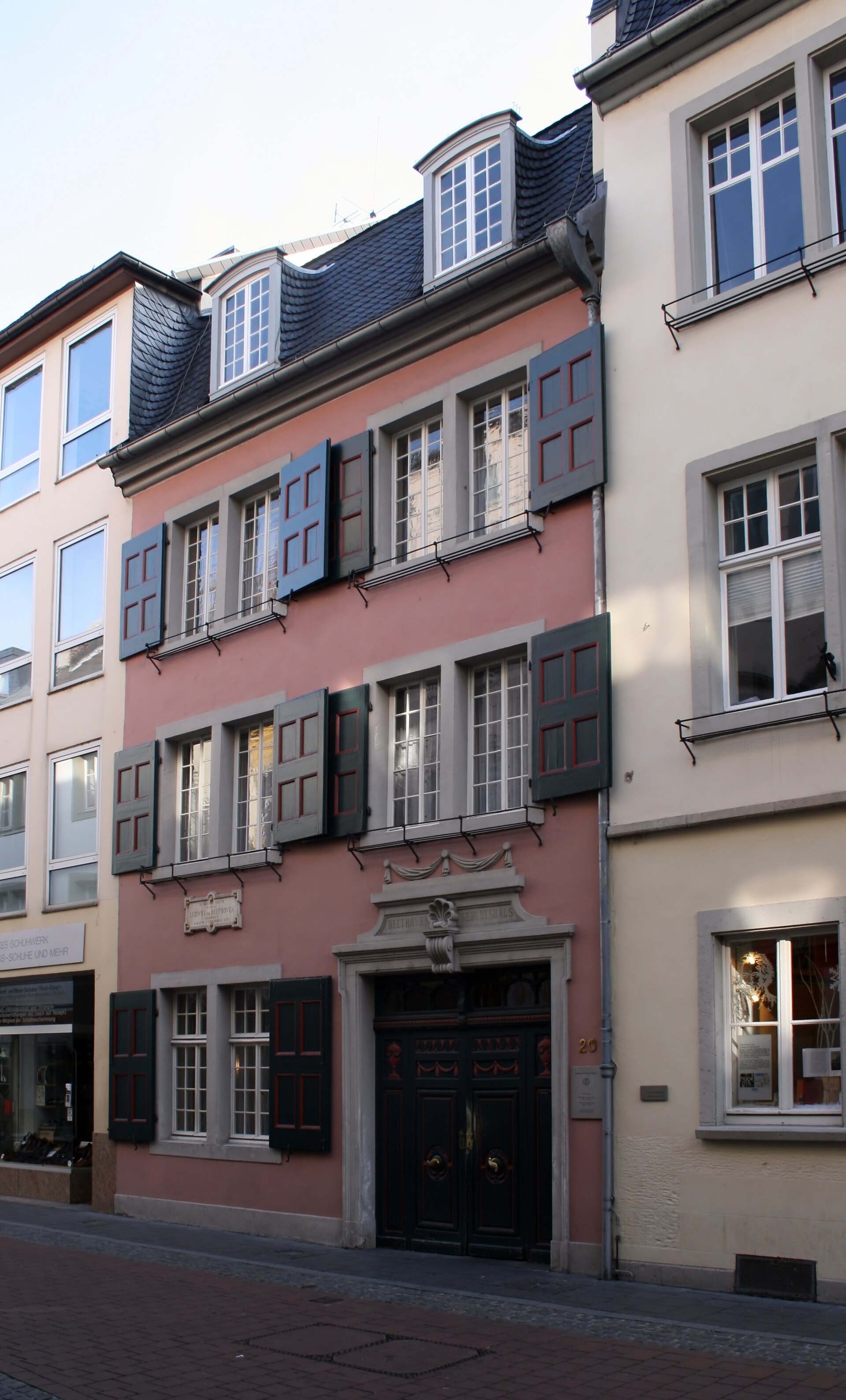 Beethoven's birthplace in Bonn, now preserved as a museum.