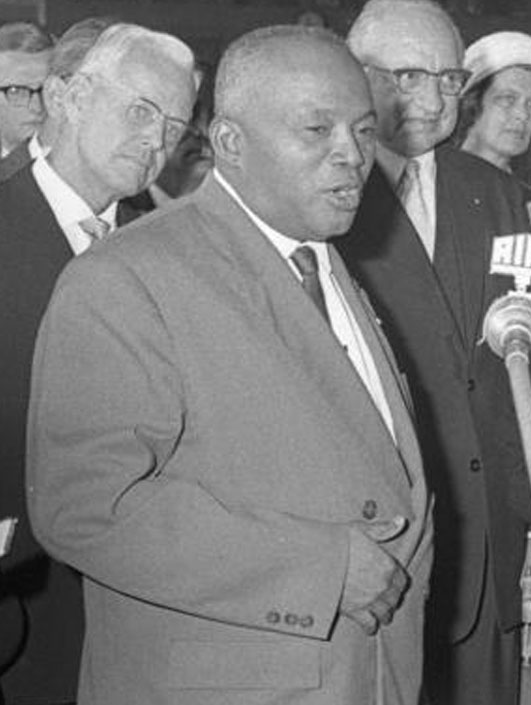 Philibert Tsiranana, the first president of independent Madagascar. Credit: Bundesarchiv_B_145_Bild-F013783-0033,_Berlin,_Staatsbesuch_aus_Madagaskar.jpg: Wegmann, Ludwig derivative work: Polaert (talk) (CC BY-SA 3.0 de).