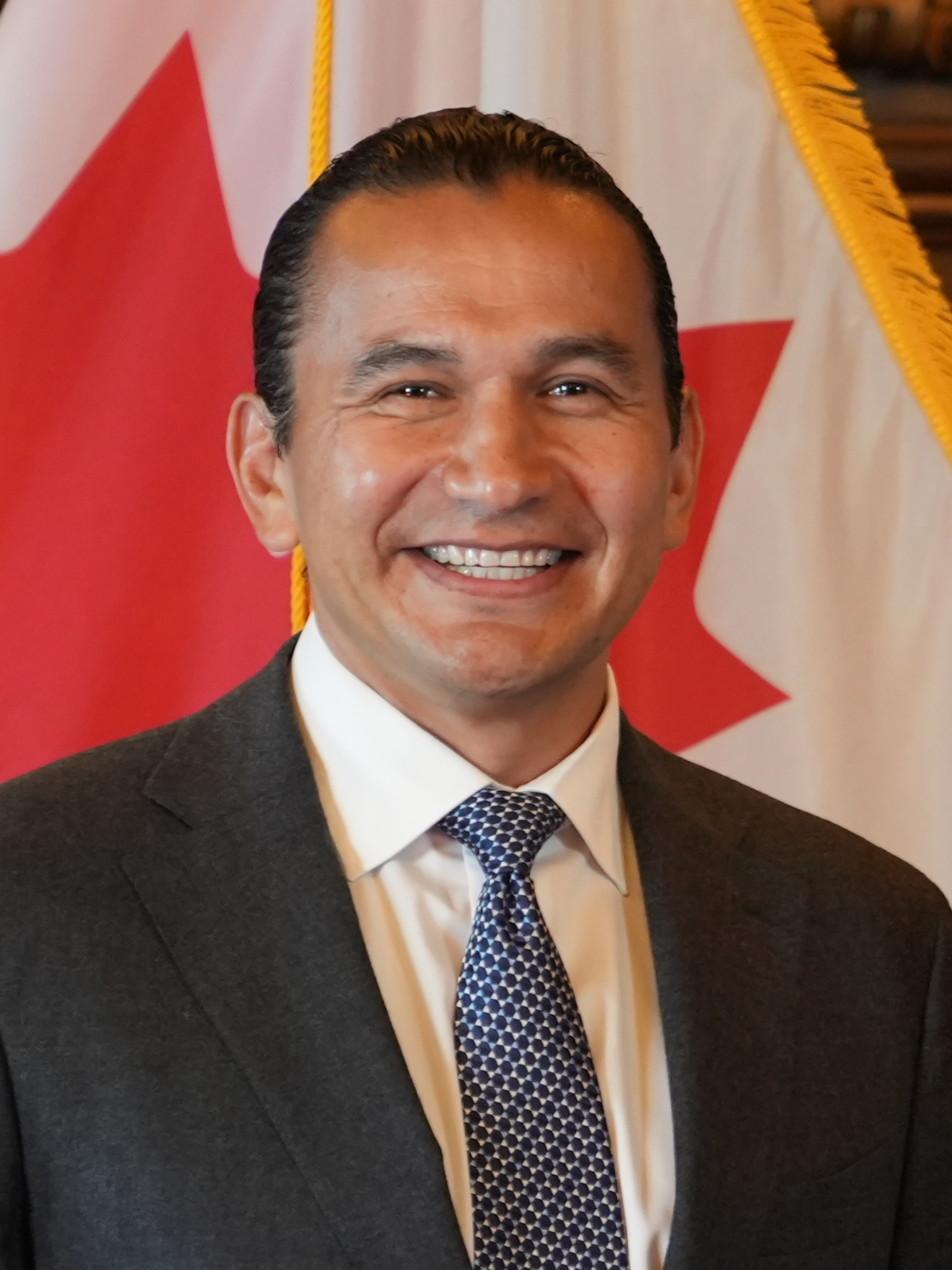 Wab Kinew, who became premier of Manitoba in 2023 after leading the New Democratic Party to victory. A former musician and broadcaster, he is the first First Nations premier of a Canadian province.