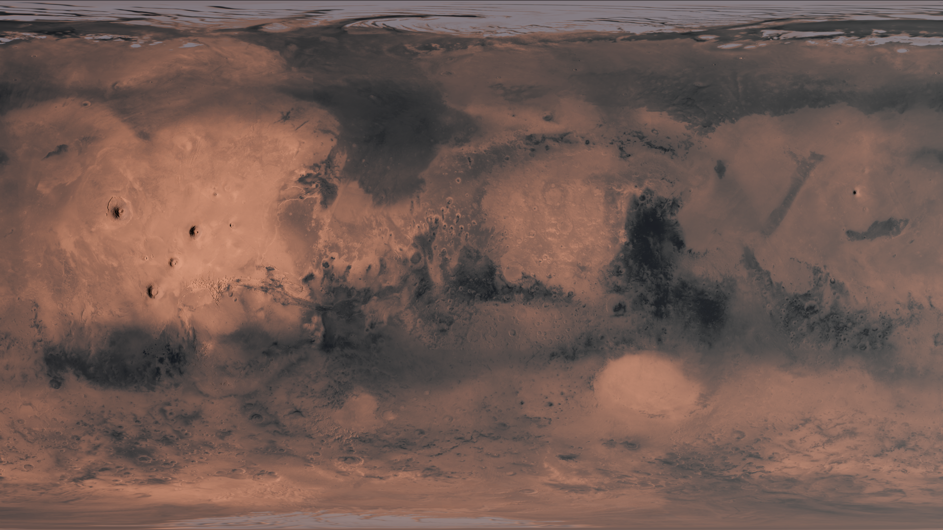 A map of the Martian surface; features across the planet record a past shaped by flowing water. Credit: Wikideas1 (CC0).