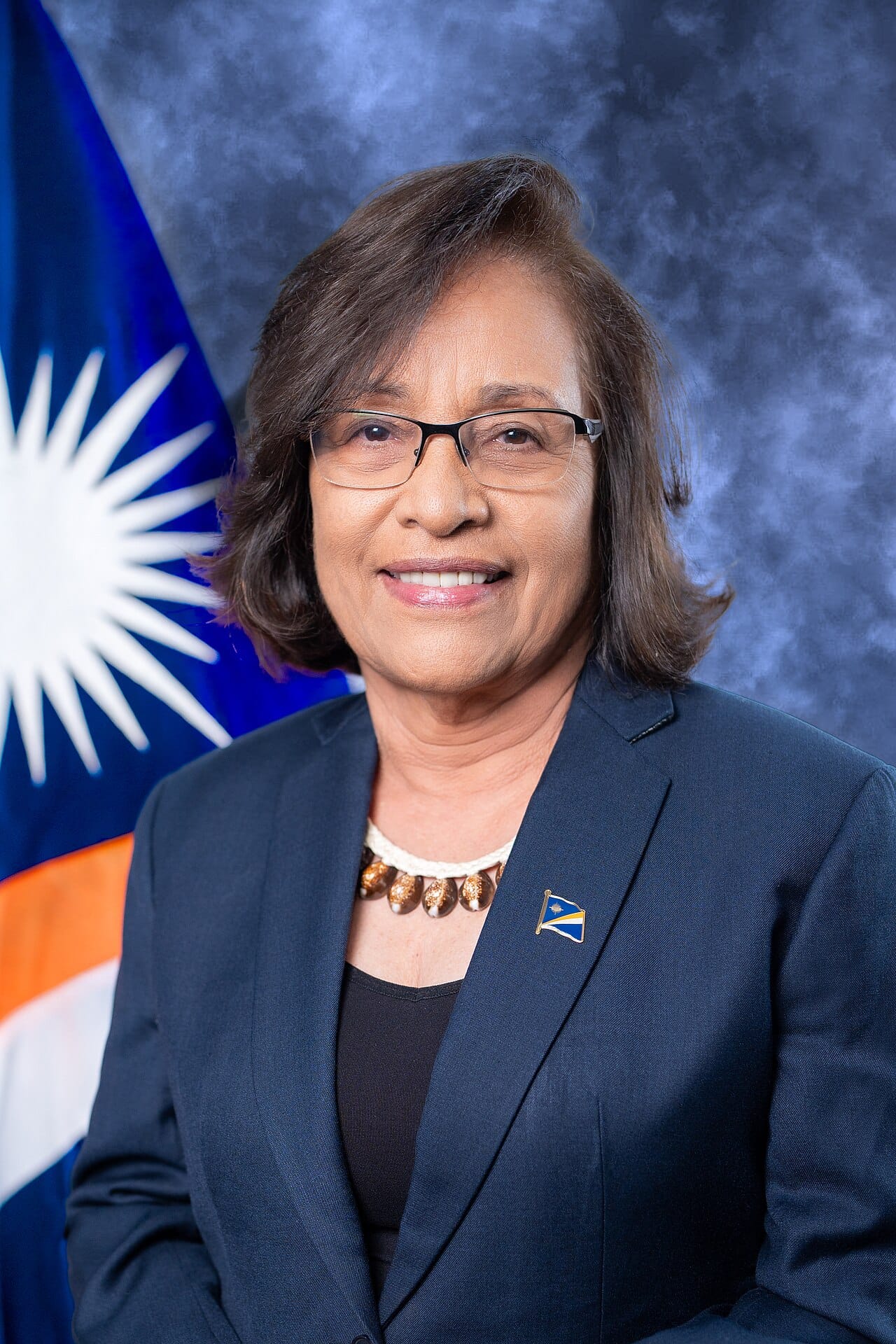 Hilda Heine, president of the Marshall Islands. First elected in 2016, she was the first woman to lead any independent Pacific island nation, and she returned to the presidency in 2024.
