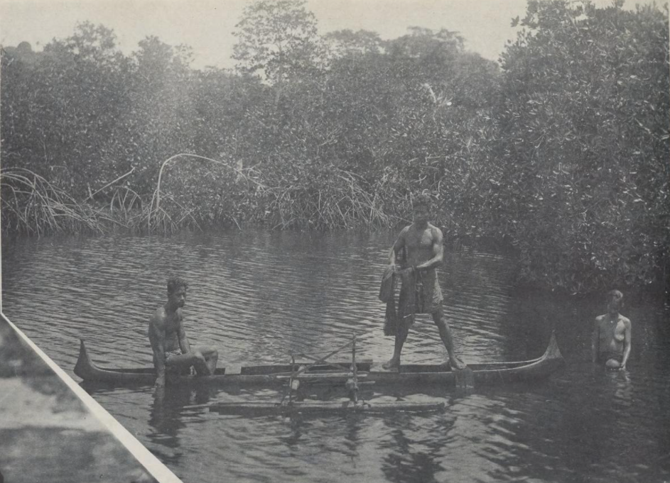 Fishing in Chuuk lagoon in 1931, from the islands' deep maritime culture during the era of foreign rule. Credit: Unknown authorUnknown author (Public domain).