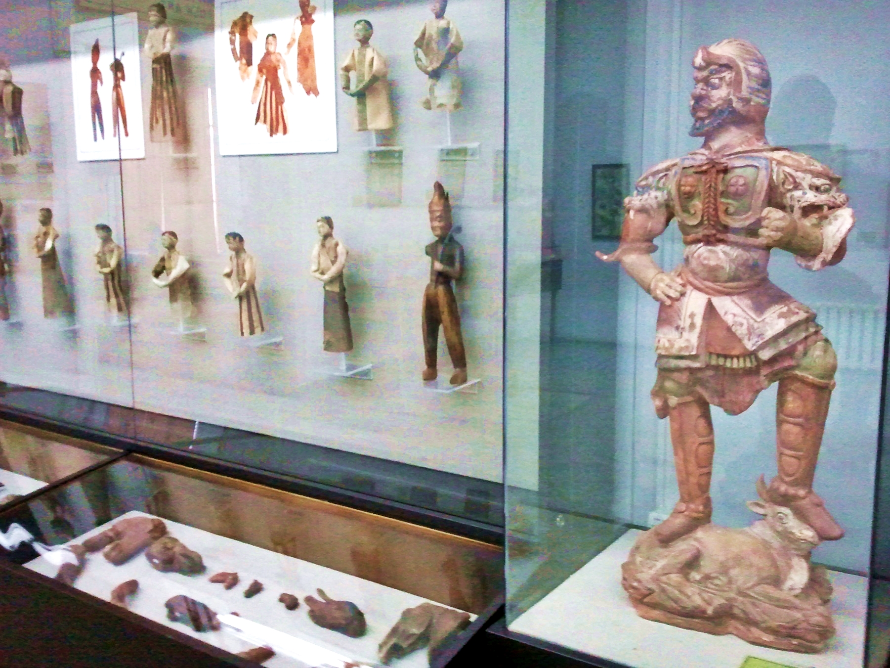 Göktürk artifacts from around the seventh century, unearthed on the Mongolian steppe. They belong to one of the Turkic empires that ruled the grasslands in the centuries before the rise of the Mongols.