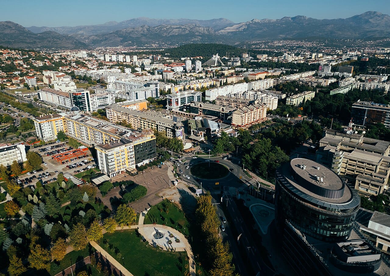 Podgorica, the capital and largest city of Montenegro, spread across a plain where several rivers meet. The modern administrative capital, it sits apart from the historic royal capital of Cetinje in the mountains nearby.