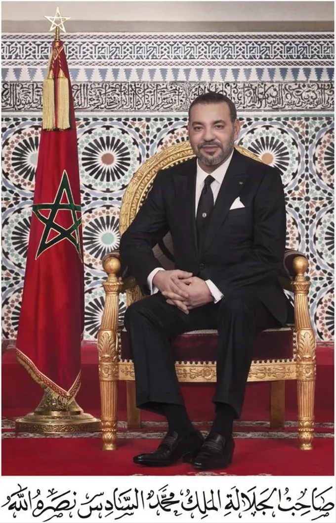 King Mohammed VI of Morocco, who has reigned since 1999. As both head of state and Commander of the Faithful, he remains the dominant figure in Moroccan politics, with an elected government working beneath the authority of the monarchy.