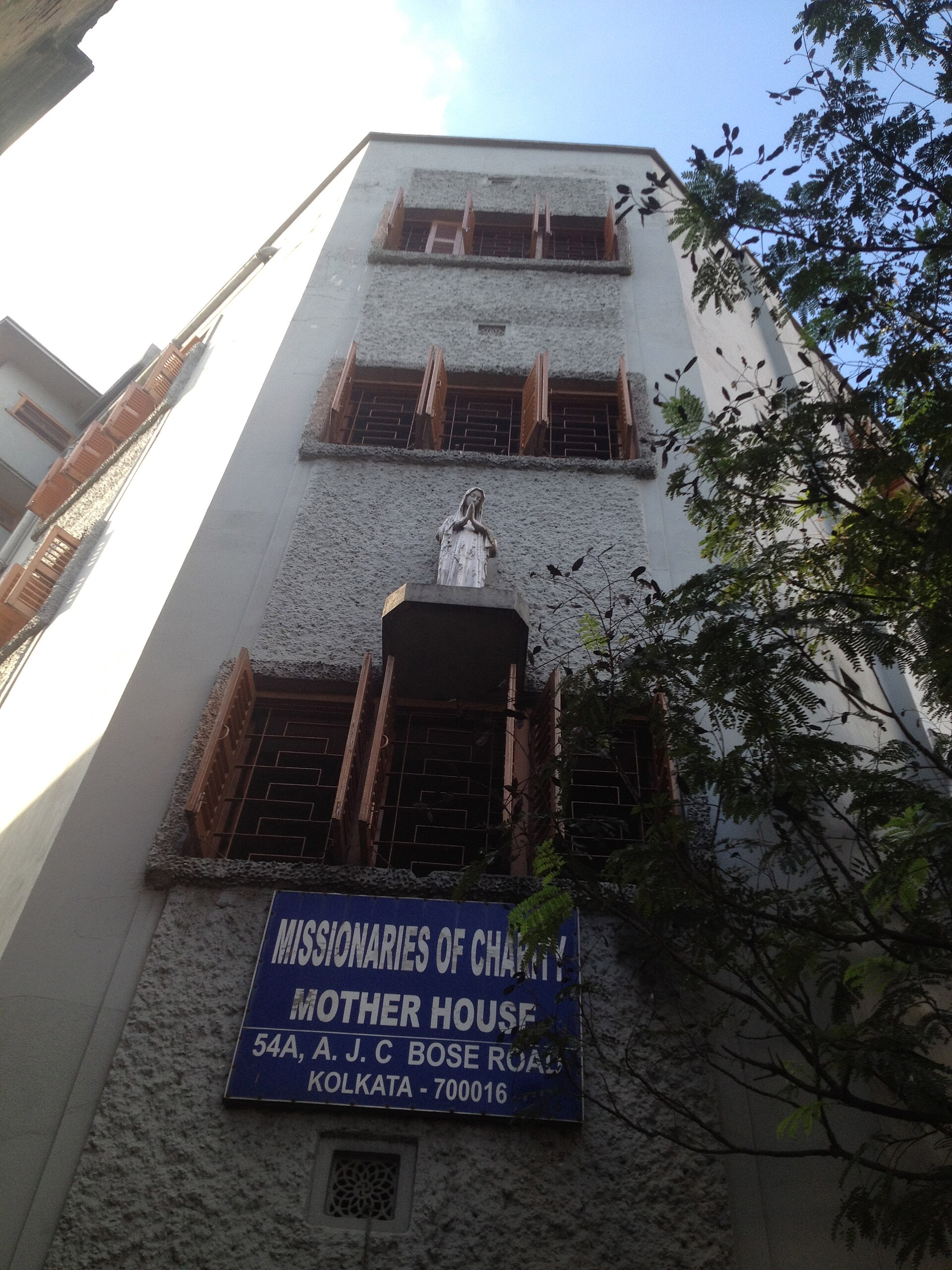 The Missionaries of Charity motherhouse in Calcutta.