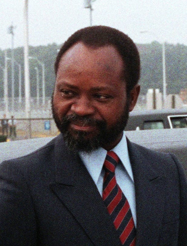 Samora Machel, the liberation leader who became the first president of independent Mozambique in 1975. A charismatic revolutionary, he led the country until his death in a plane crash in 1986, as civil war raged.