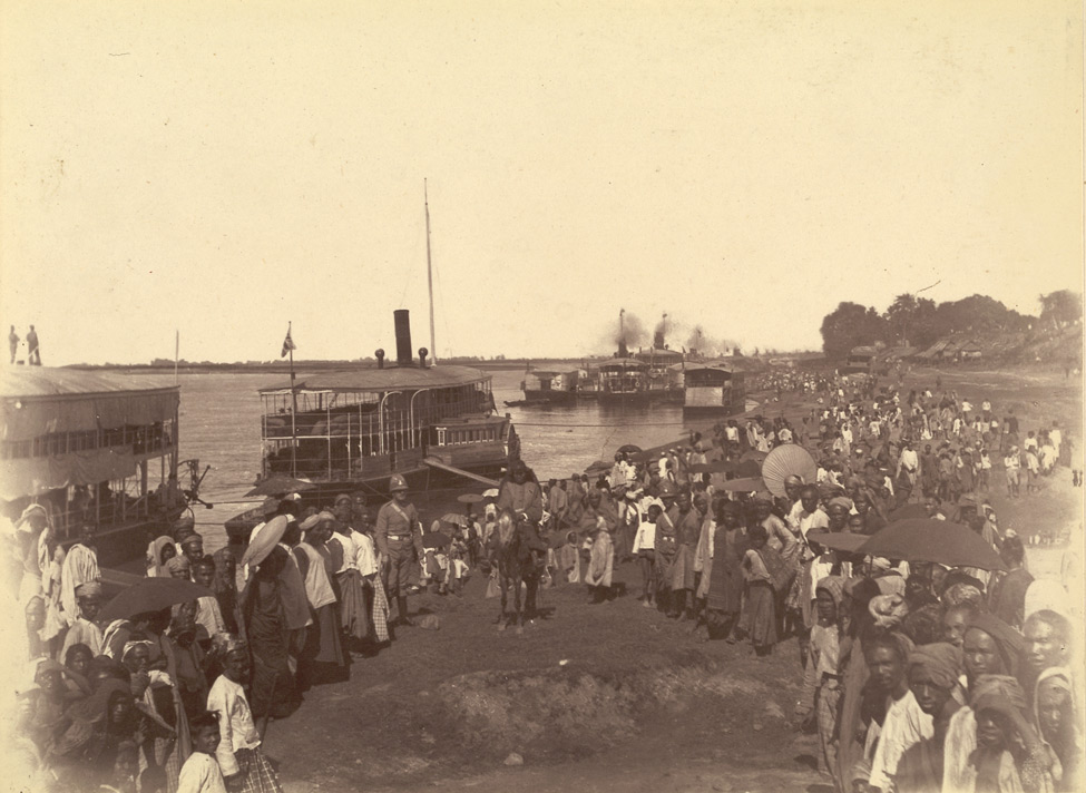 British forces in Mandalay during the conquest that made Burma part of the British Empire. Credit: Willoughby Wallace Hooper (Public domain).