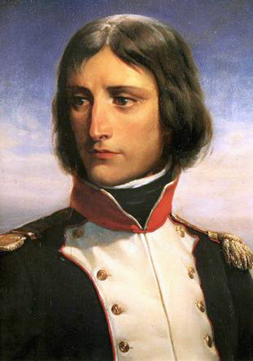 Bonaparte as a young officer, before his rise to imperial power.