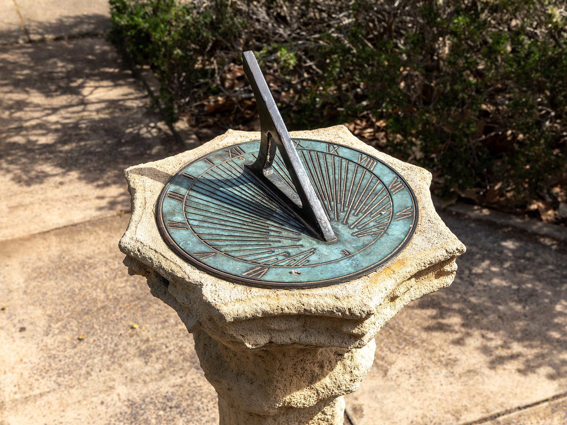 A sundial, one of humanity's oldest ways of marking the passage of time.
