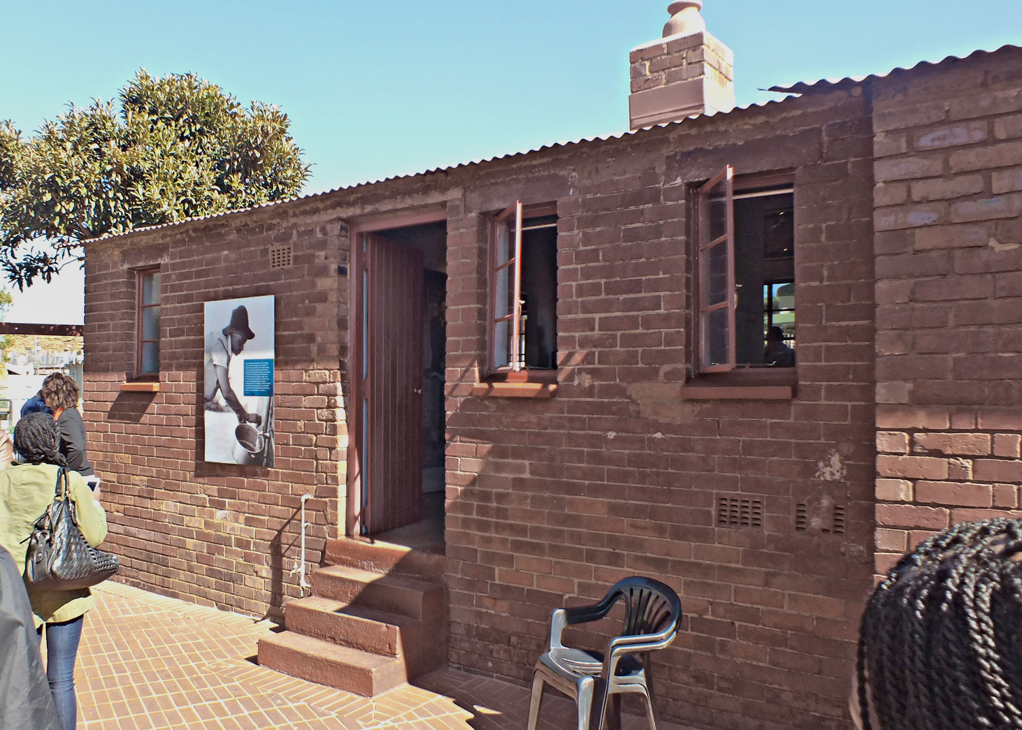 Mandela's modest former home in the Soweto township of Johannesburg.