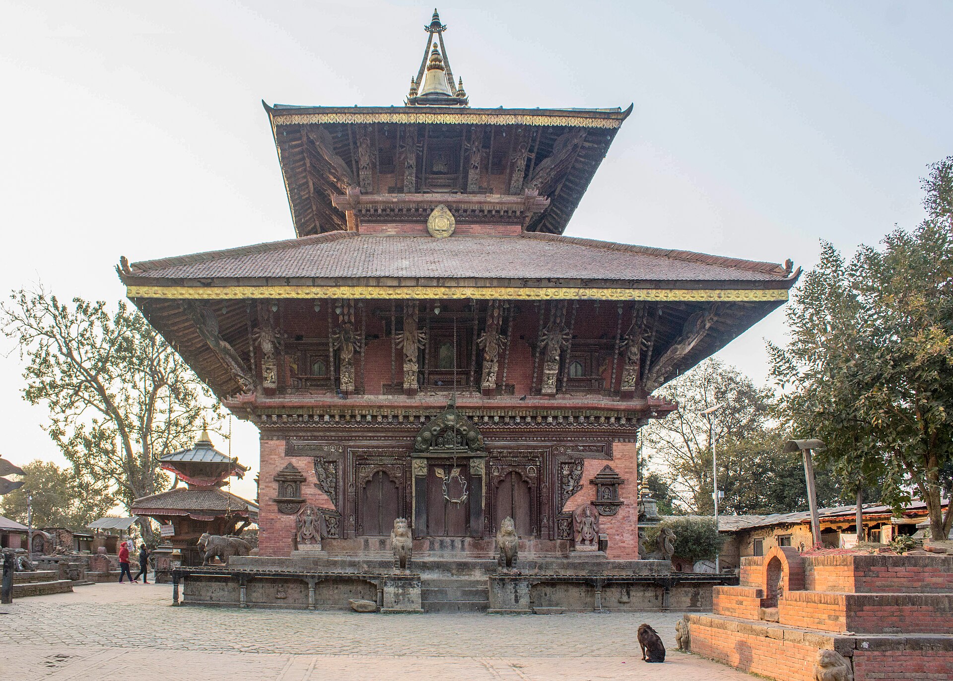 An ancient stone inscription at the Changu Narayan temple, among the oldest in the Kathmandu Valley. Credit: Bijay Chaurasia (CC BY-SA 4.0).